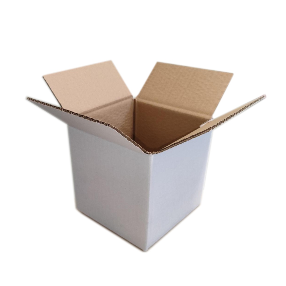 Χαρτοκιβώτιο 15 x 15 x 15 cm 3φυλλο Λευκό - Image 2