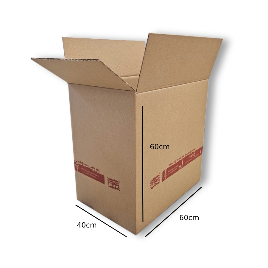 Χαρτοκιβώτιο 60 x 40 x 60 cm 3φυλλο Recycle Logo - Image 2