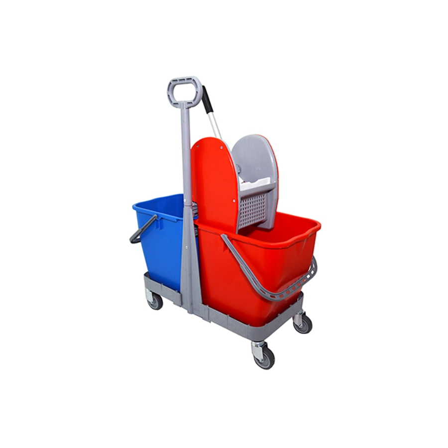 καρότσι σφουγγαρίσματος διπλο 2x25l με πρεσα